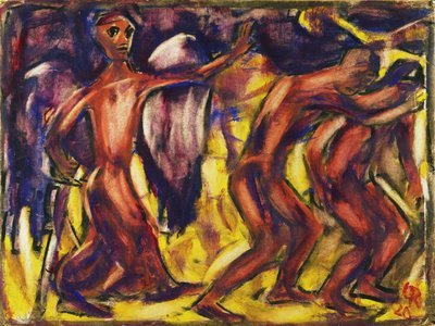 La expulsión del paraíso, 1920 de Christian Rohlfs
